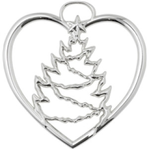 Rosendahl Heart Christmas tree Försilvrad