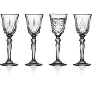 Lyngby Glas Melodia Snapsglass Krystall 5 cl 4-pakning 1 set