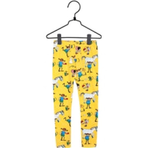 Pippi Langstrømpe Naboer Leggings Gul 86 cl