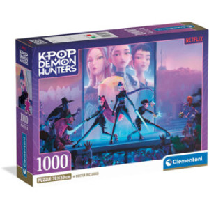 Clementoni Puslespill 1000 Biter K-Pop Demon Hunters Scene