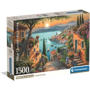 Clementoni Puslespill 1500 Biter CB Steps to the Harbour