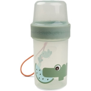 Utført av Deer To Go Snack Container L Croco Green