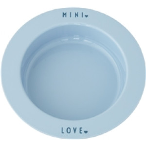 Design Letters Mini Favourite Dyp Tallerken Lyseblå