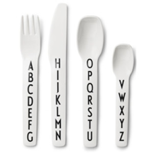 Design Letters Bestikksett White