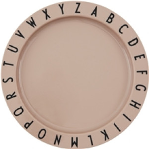 Design Letters Eat & Learn Tallerken Nude