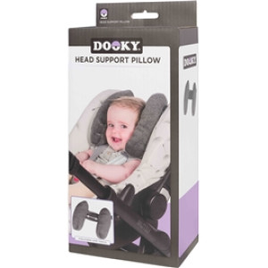 Dooky Head Support Pillow Grå