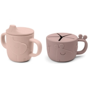Done By Deer Tut/Snack Cup Sett Deer Friends Powder
