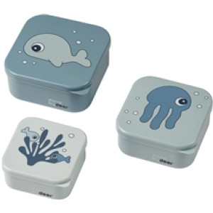 Done by Deer Snack Box Sea Friends Blue