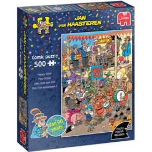 Jan Van Haasteren Puslespill 500 Biter JvH Happy 90th!