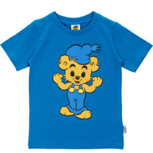 Bamse Sterkeste Bjørn T-skjorte Blå 122 cl