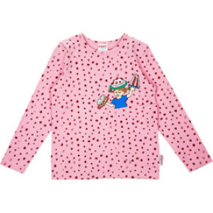Pippi Långstrump Pippi Prikk Genser Rosa 122 cl