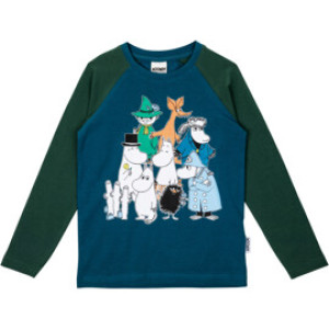 Mumin Mummitrollet Klassebilde Genser Blå 116 cl