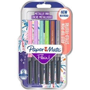 PaperMate Flair Metallic 6-pack 1
