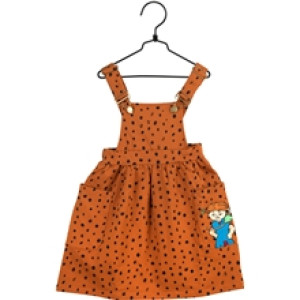 Pippi Dot Suspender Dress Brun 92 cl