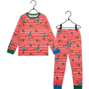 Pippi Skutt Pyjamas Rød 122-128 cL