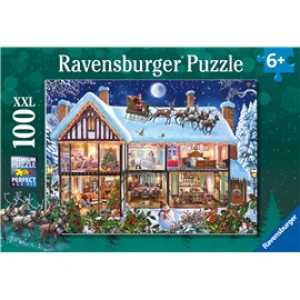 Ravensburger Puslespill 100 Deler XXL  Christmas At Home
