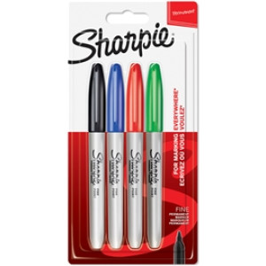 Sharpie Fine Marker Pen Basic 1,0 mm 4-p