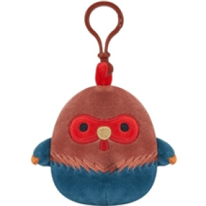 Squishmallows 9 cm med Clip P15 Brown & Blue Rooster