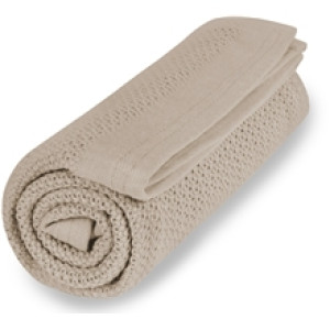 Vinter & Bloom Pledd Soft Grid EKO Golden Sand