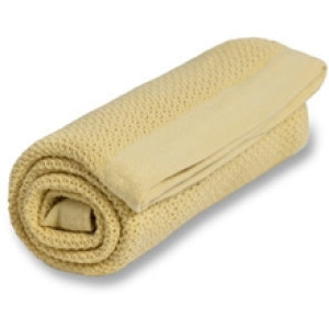 Vinter & Bloom Pledd Soft Grid EKO Spring Yellow