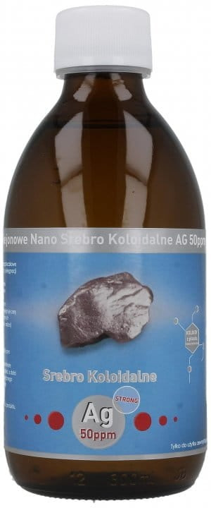 Nano Srebro Koloidalne STRONG Ag 50ppm 300ml Vitacolloids