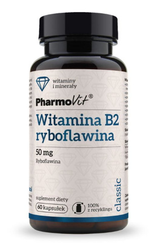 Pharmovit Classic Witamina B2 ryboflawina 50 mg 60 kapsułek