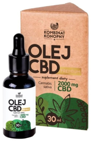Olej CBD premium 2000mg 30ml Kombinat Konopny