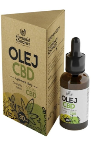 Olej CBD 500mg 30ml Kombinat Konopny