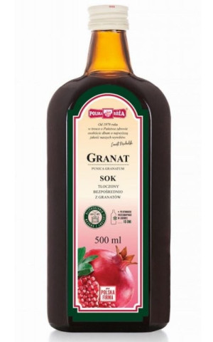 Sok Granat 100% 500ml Polska Róża