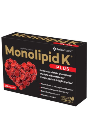 Monolipid K Plus 30 kapsułek Xenico Pharma