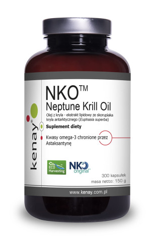 Kenay Olej z kryla NKO Neptune Krill Oil 300 kaps. dla całej rodziny!