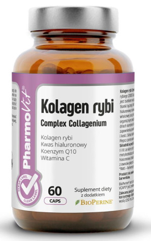 Pharmovit Clean Label Kolagen rybi Complex Collagenium 60 kapsułek