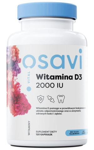 Osavi Witamina D3 2000 IU Quali-D 120 kapsułek