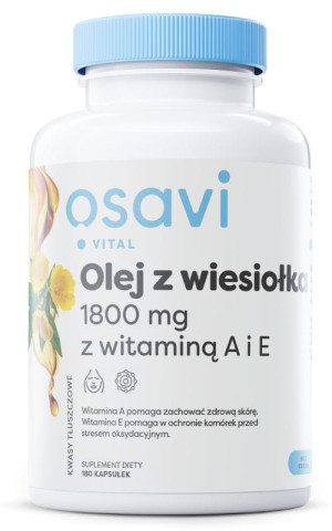 Osavi Olej z Wiesiołka z Witaminą A i E 180 kaps