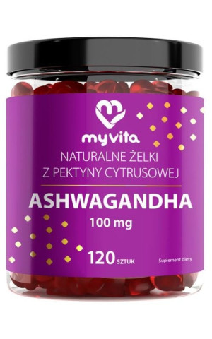 MyVita Żelki naturalne ASHWAGANDHA 120 sztuk