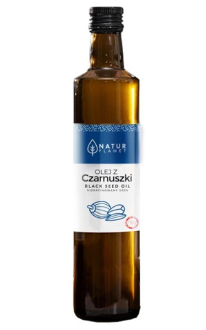Olej z czarnuszki tłoczony na zimno nierafinowany 500 ml - Natur Planet
