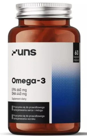 Omega-3 + E 60 kapsułek UNS