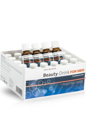 Beauty Drink dla Mężczyzn 30x 20 ml Kolagen Kwas Hialuronowy Kofeina Witaminy Sanct Bernhard