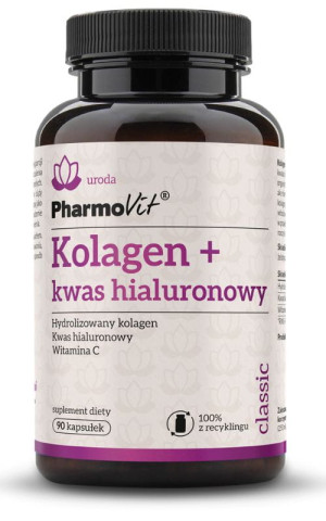 Pharmovit Classic Kolagen + kwas hialuronowy 90 kapsułek