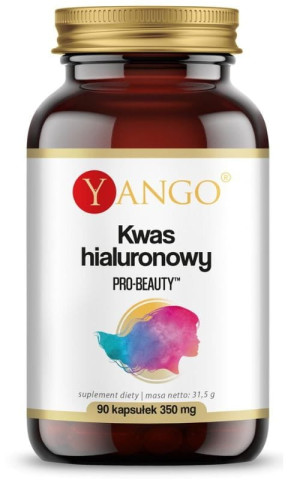 Yango Pro-Beauty - Kwas Hialuronowy niskoczasteczkowy, OPC, Rdestowiec, 90 kaps.