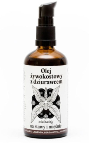 Olej żywokostowy z dziurawcem na stawy i mięśnie 100 ml Nami