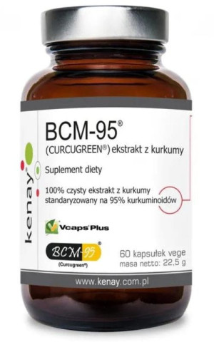 Kenay Kurkuma BCM-95 czysty ekstrakt 60 kapsułek
