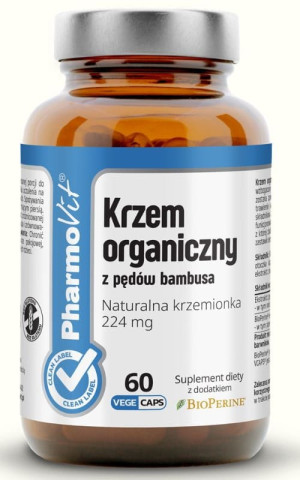 Pharmovit Clean Label Krzem organiczny z pędów bambusa 60 kapsułek