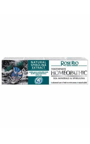 Pasta do zębów HOMEOPATYCZNA z minerałami i spiruliną 65ml Rose Rio