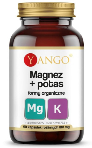 Yango Magnez + potas formy organiczne 90 kapsułek