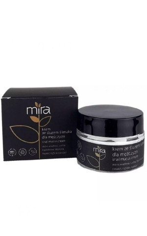 MIRA Krem ze śluzem ślimaka dla mężczyzn, masło kokosowe, 50g