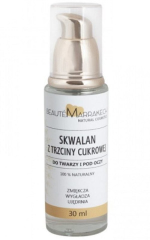 Skwalan z trzciny cukrowej do twarzy i pod oczy 30ml