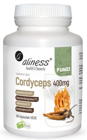 Aliness Kordyceps Cordyceps 400mg 90 kaps