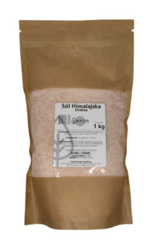 Krystaliczna różowa Sól himalajska drobna 1kg Natur Planet