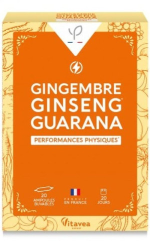 Ginseng Gingembre Guarana, Żeń-Szeń, Imbir 20 ampułek po 10ml